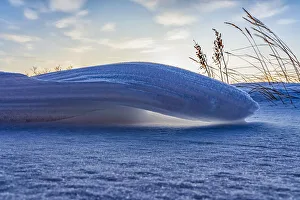 Snow sculptures formed by winds, Hudson Bay, Manitoba, Canada Snow sculptures formed by winds, Hudson Bay, Manitoba, Canada