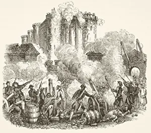 Storming Of The Bastille In Paris 14 July 1789 During French Revolution Storming Of The Bastille In Paris 14 July 1789 During French Revolution