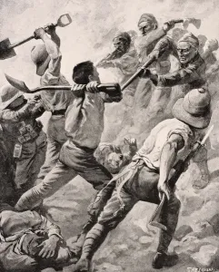 Turkish And British Soldiers In Hand To Hand Combat On The Gallipoli Peninsula Turkey Turkish And British Soldiers In Hand To Hand Combat On The Gallipoli Peninsula Turkey